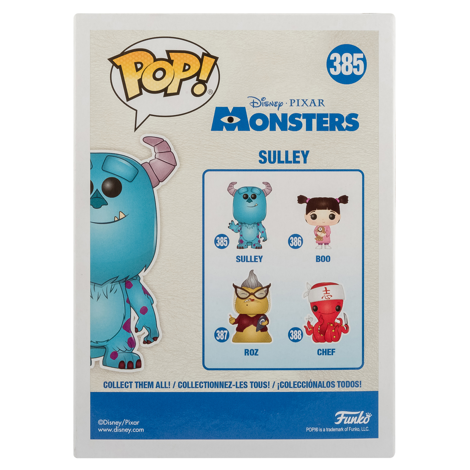 Фигурка Funko Pop vinyl Disney Корпорация монстров Sulley - фото 3