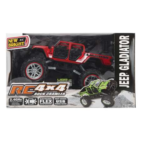 Машина New Bright РУ 1:14 Rock Crawler Gladiator Красная 61449U