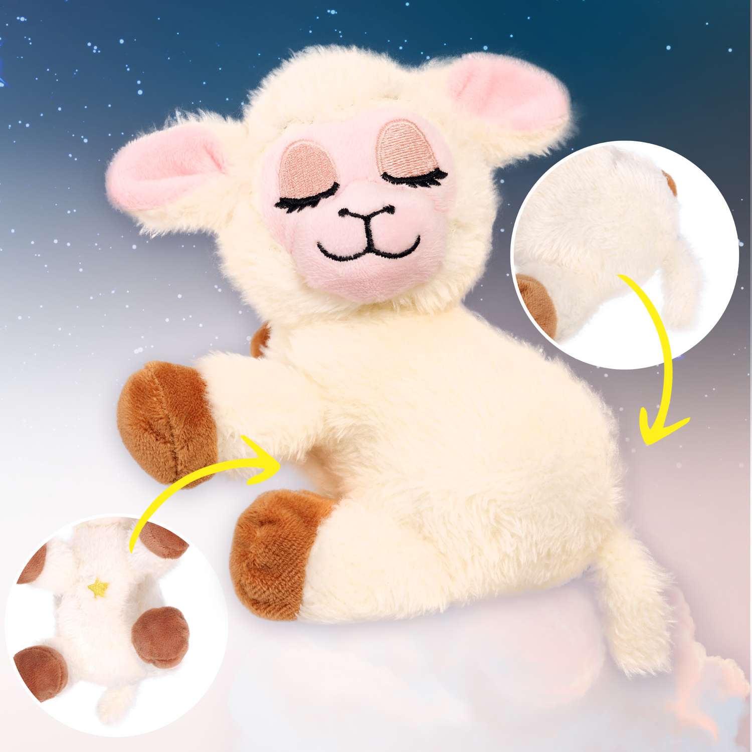 Ночник детский Лунатики интерактивная игрушка Зверюшки-баюшки Овечка - фото 5