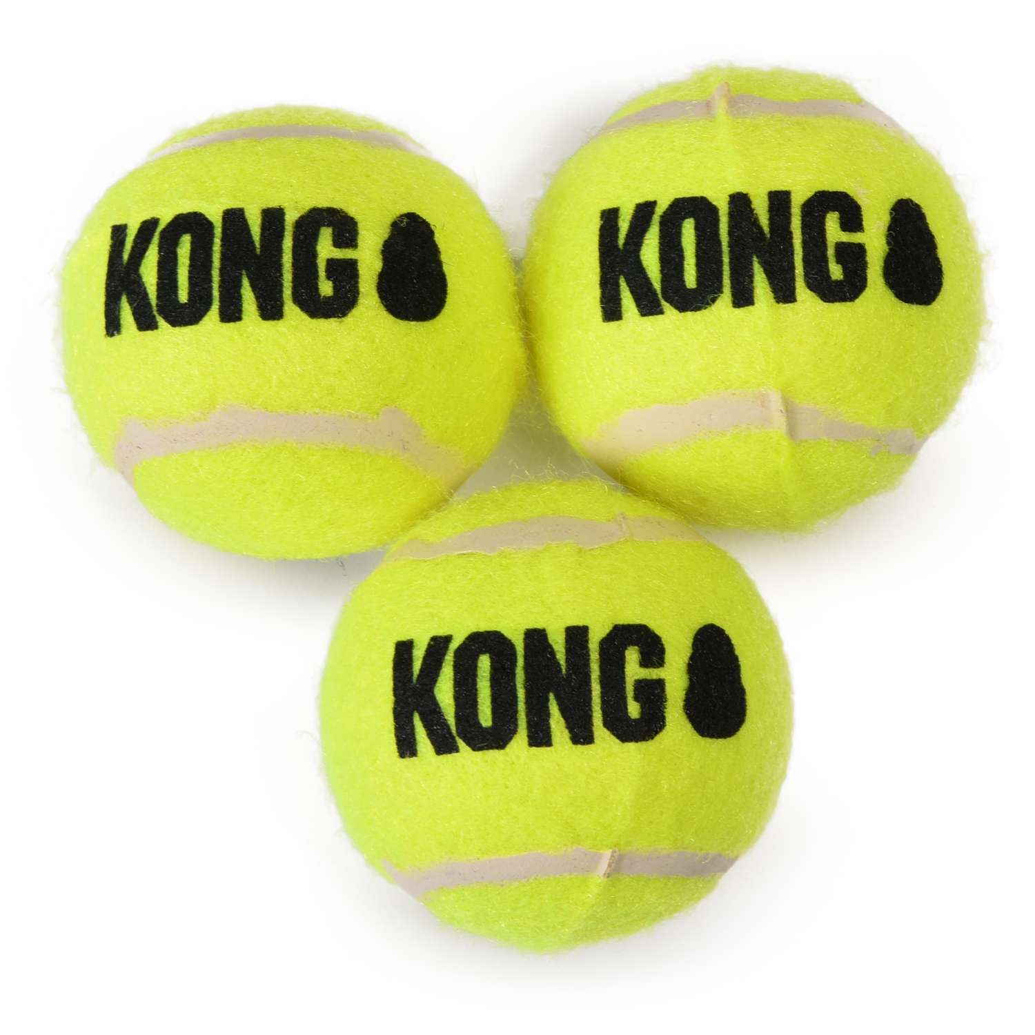 Игрушка для собак KONG Air Мяч теннисный маленький AST3 - фото 1