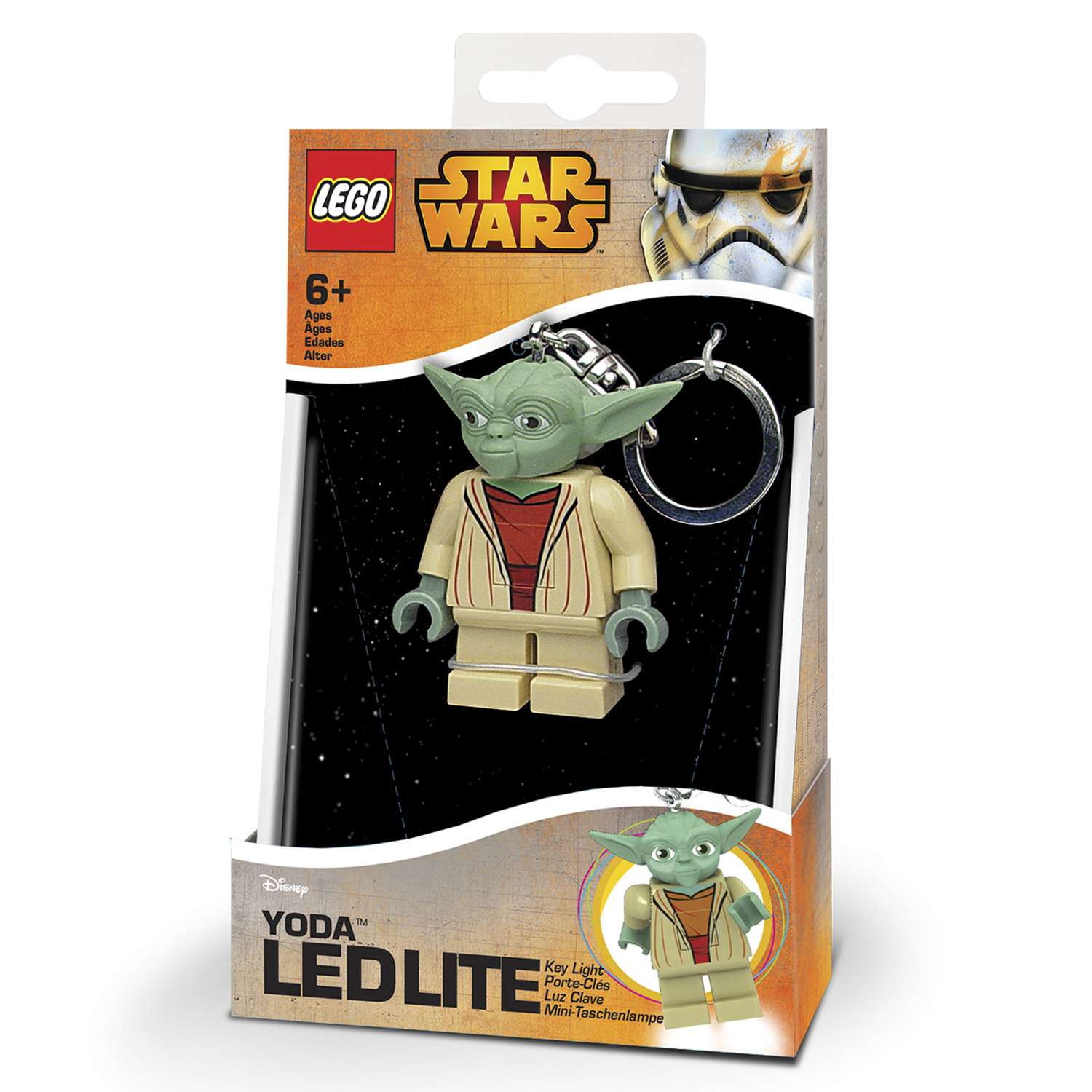 Брелок-фонарик для ключей LEGO Звёздные войны-йода - фото 2