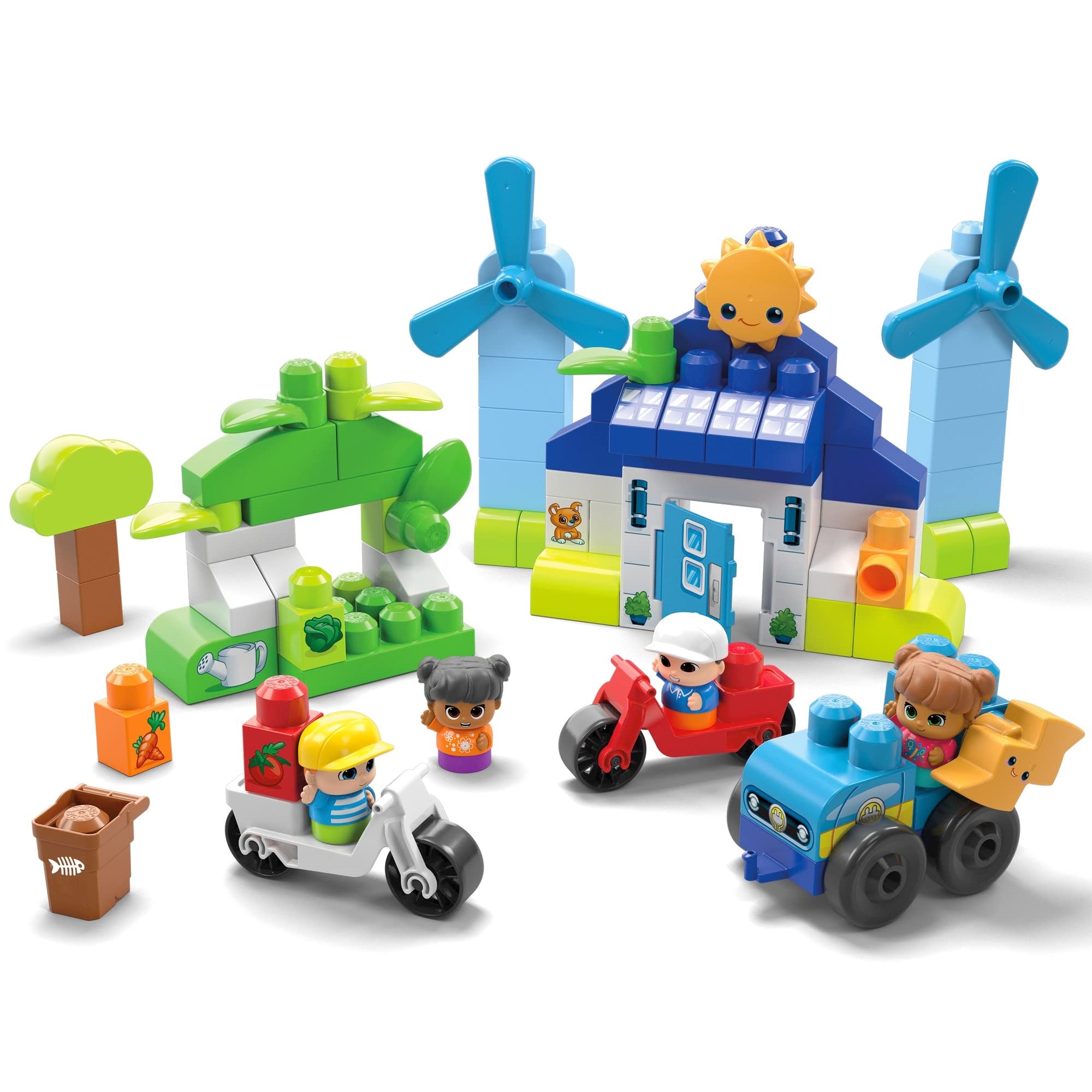 Конструктор Mega Bloks Green Town Build and Learn Eco House HCG36 - фото 1