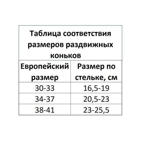 Ролики раздвижные Calambus Tim_Sum р-р 30-33 черный/оранжевый