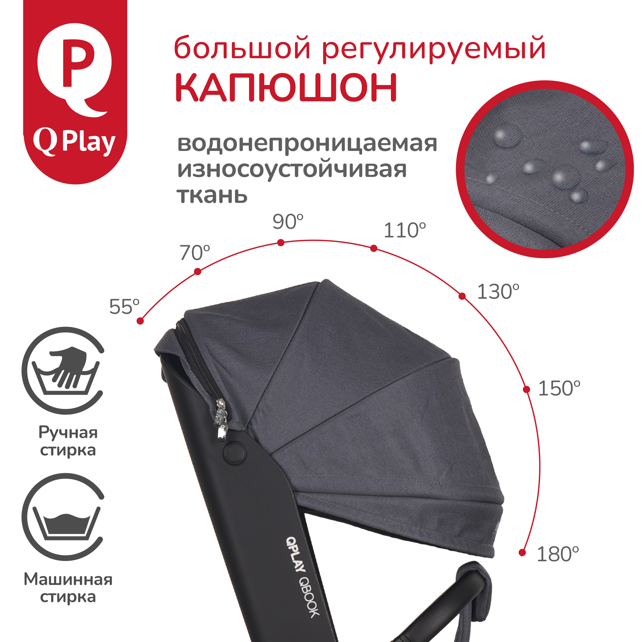 Складная многофункциональная коляска QPLAY Qbook 360 - фото 10