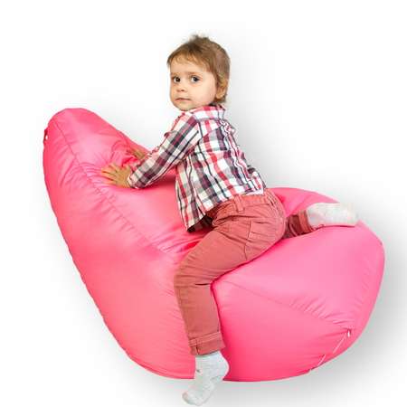 Кресло-груша Hotenok детское мягкое Розовая капля krh005