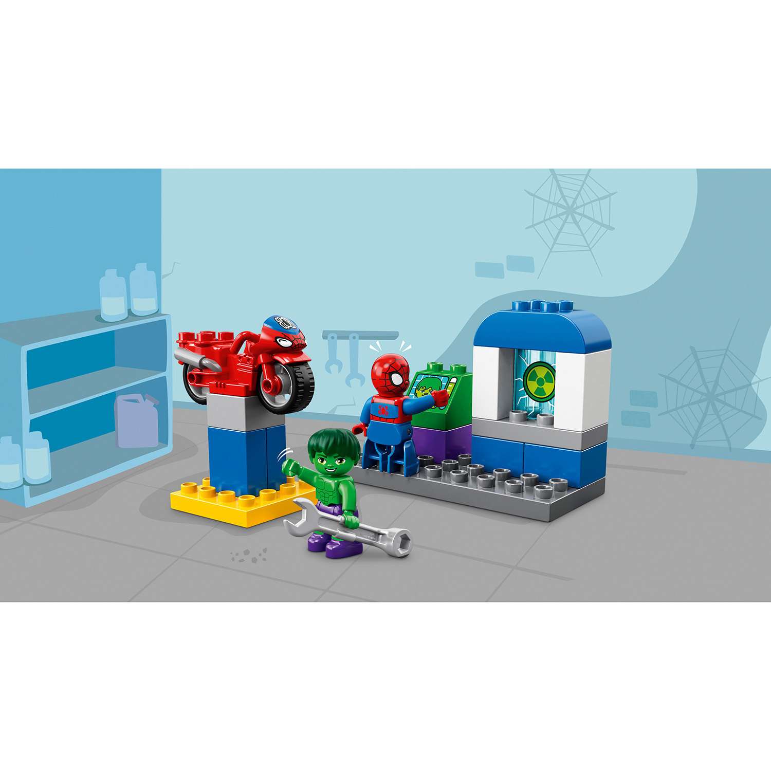 Конструктор LEGO DUPLO Super Heroes Приключения Человека-паука и Халка 10876 - фото 5