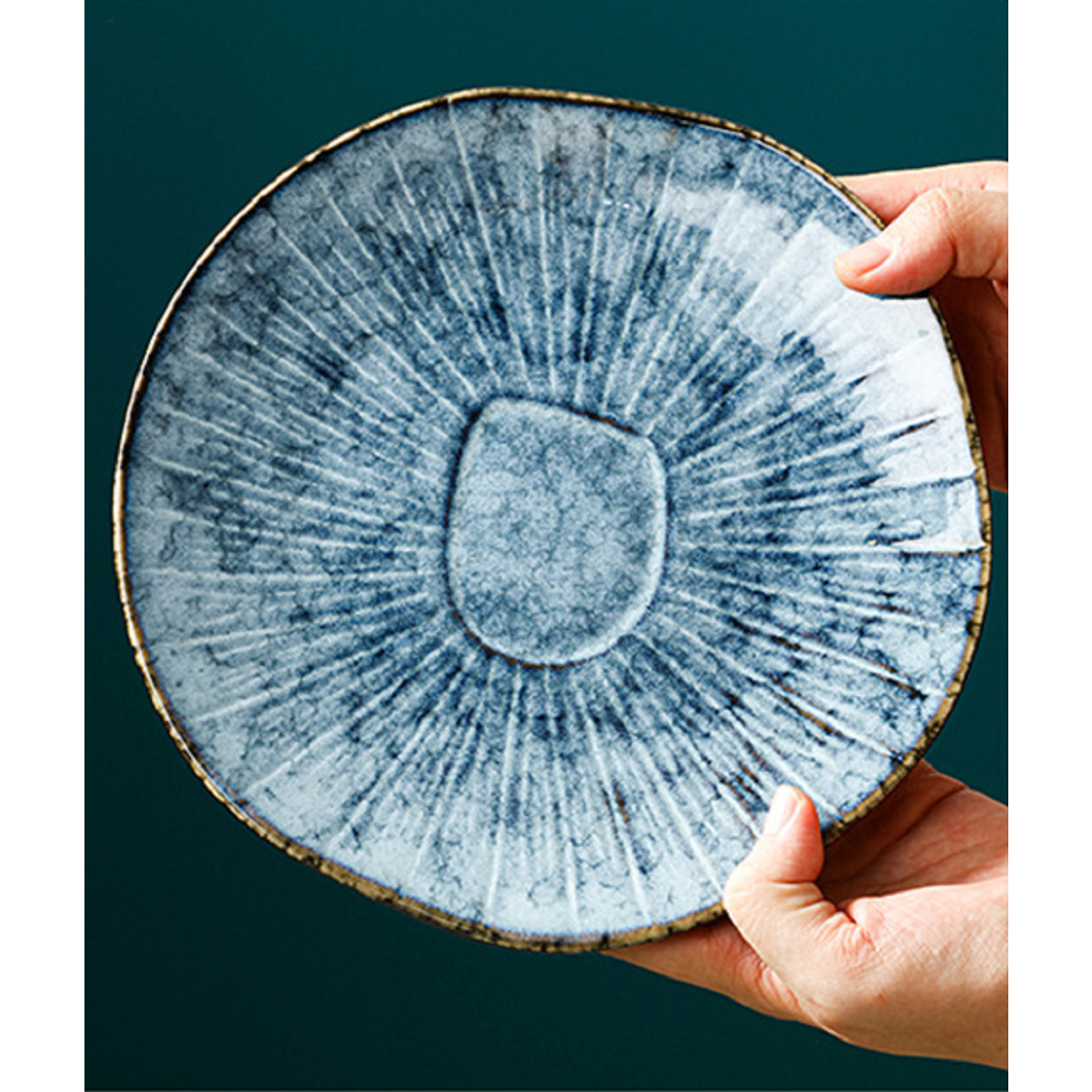 Набор тарелок ZDK Homium Kitchen 2 шт плоская цвет голубой D25.5см - фото 6
