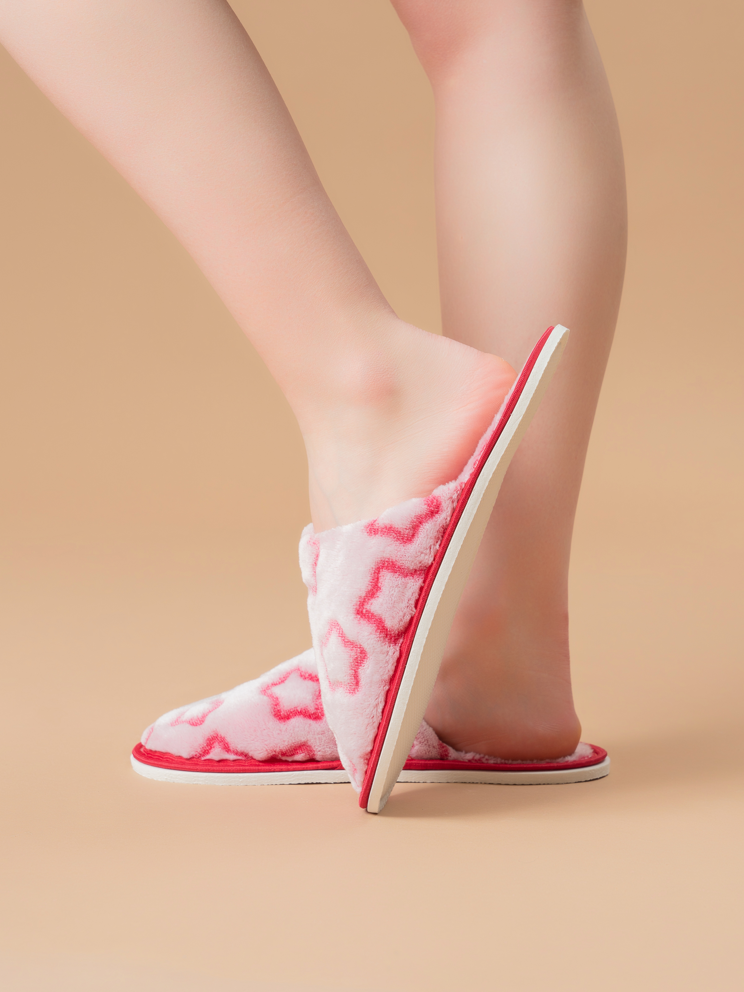 Тапочки IVShoes С-6ЖВТ-МР/звезды/бордовый - фото 7