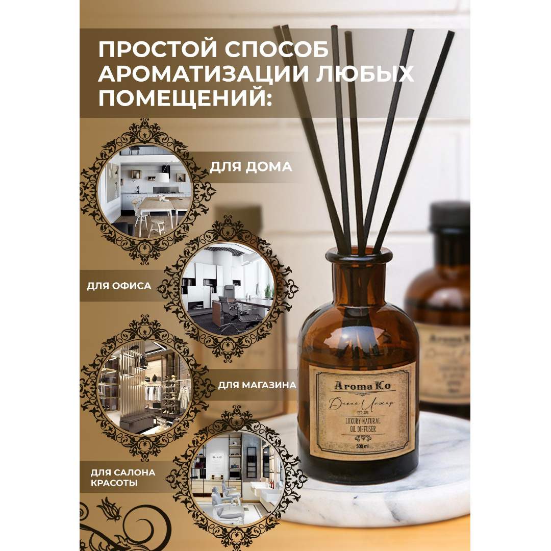 Ароматический диффузор AromaKo SandalWood Vetiver 125 мл - фото 9