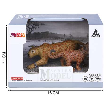 Набор фигурок Masai Mara Семья ягуаров Мир диких животных MM211-109