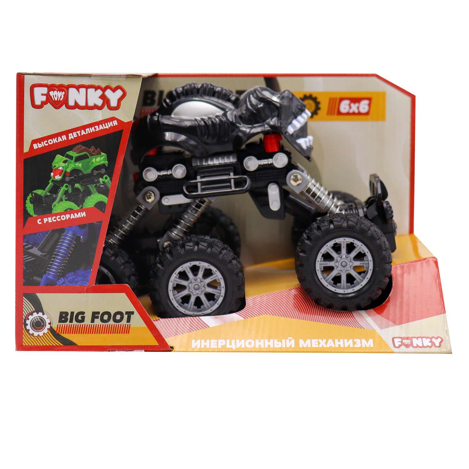 Машинка Funky Toys инерционная Внедорожник Черная FT97947 FT97947 - фото 3
