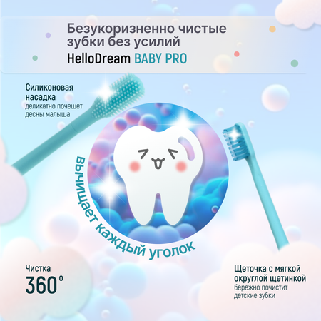 Зубная щетка электрическая 0+ HelloDream Q-08