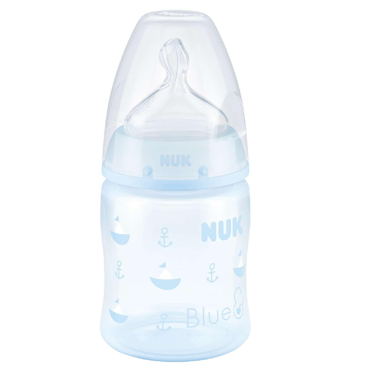 Бутылочка Nuk Лодки 150мл с 0месяцев Blue 10743745 - фото 1