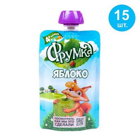 Пюре Фрумка Пюре из яблок 15 шт по 90 гр