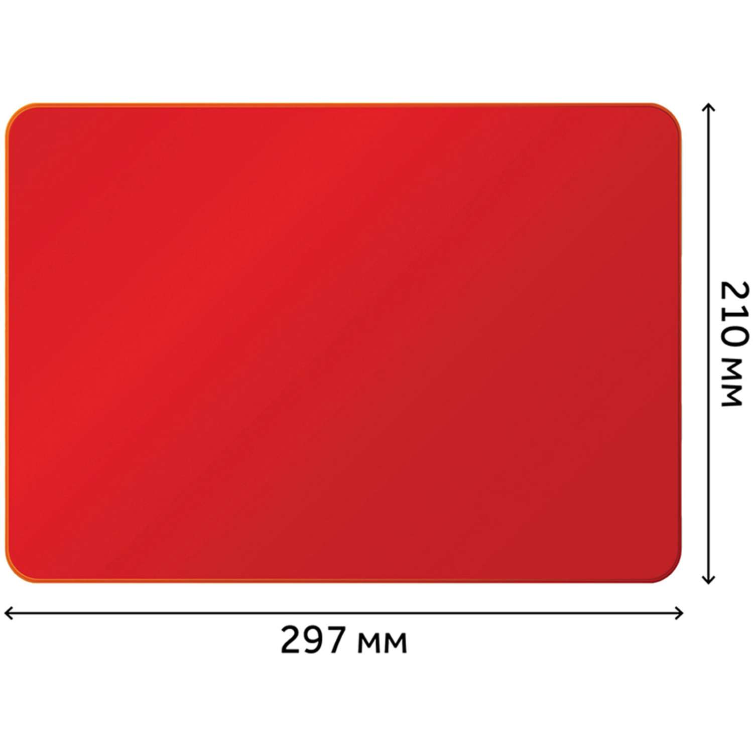 Доска для лепки Гамма А4 пластик красный - фото 3