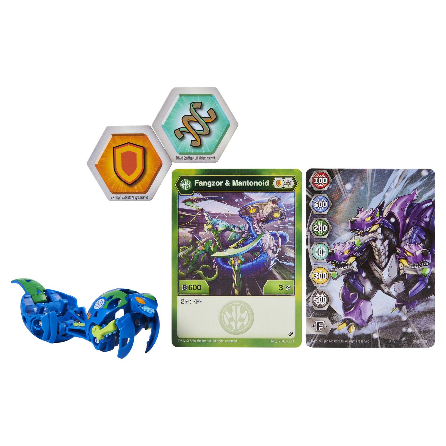 Фигурка-трансформер Bakugan S2 FanzorMantBluGrn 6055868/20124832 - фото 1