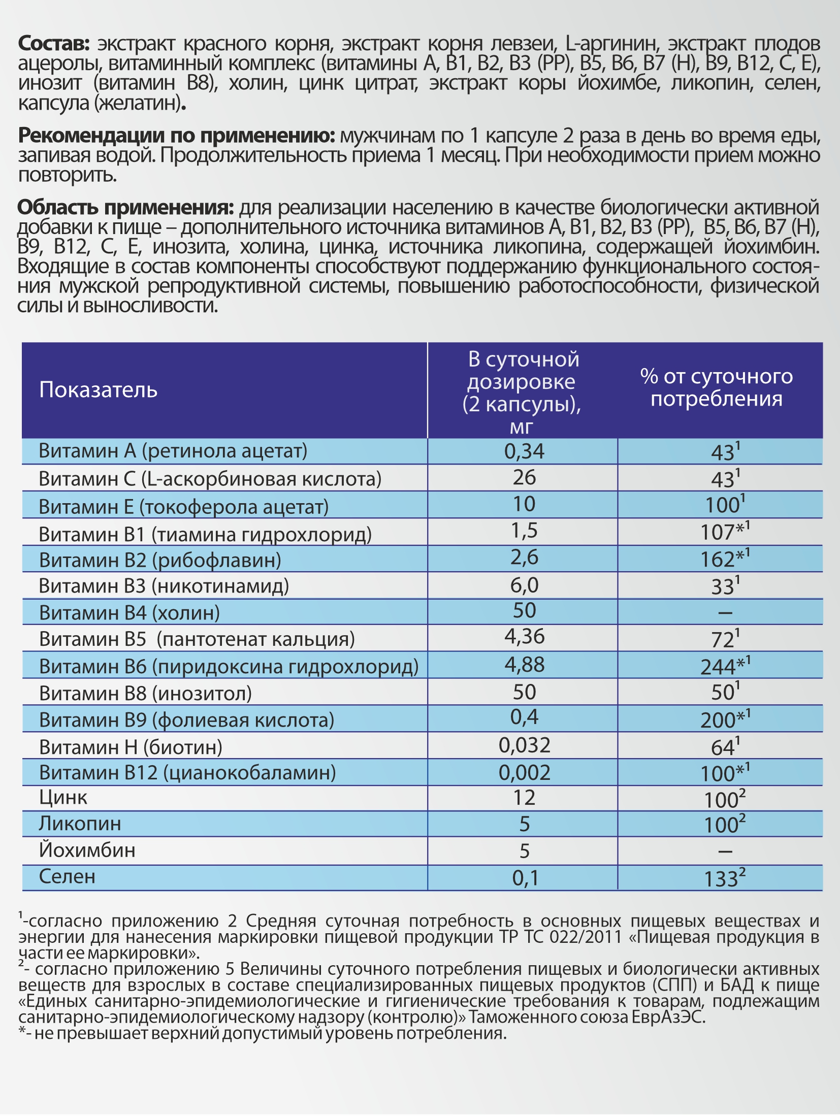 Концентрат пищевой Алтайские традиции Мужской 60 капсул - фото 4