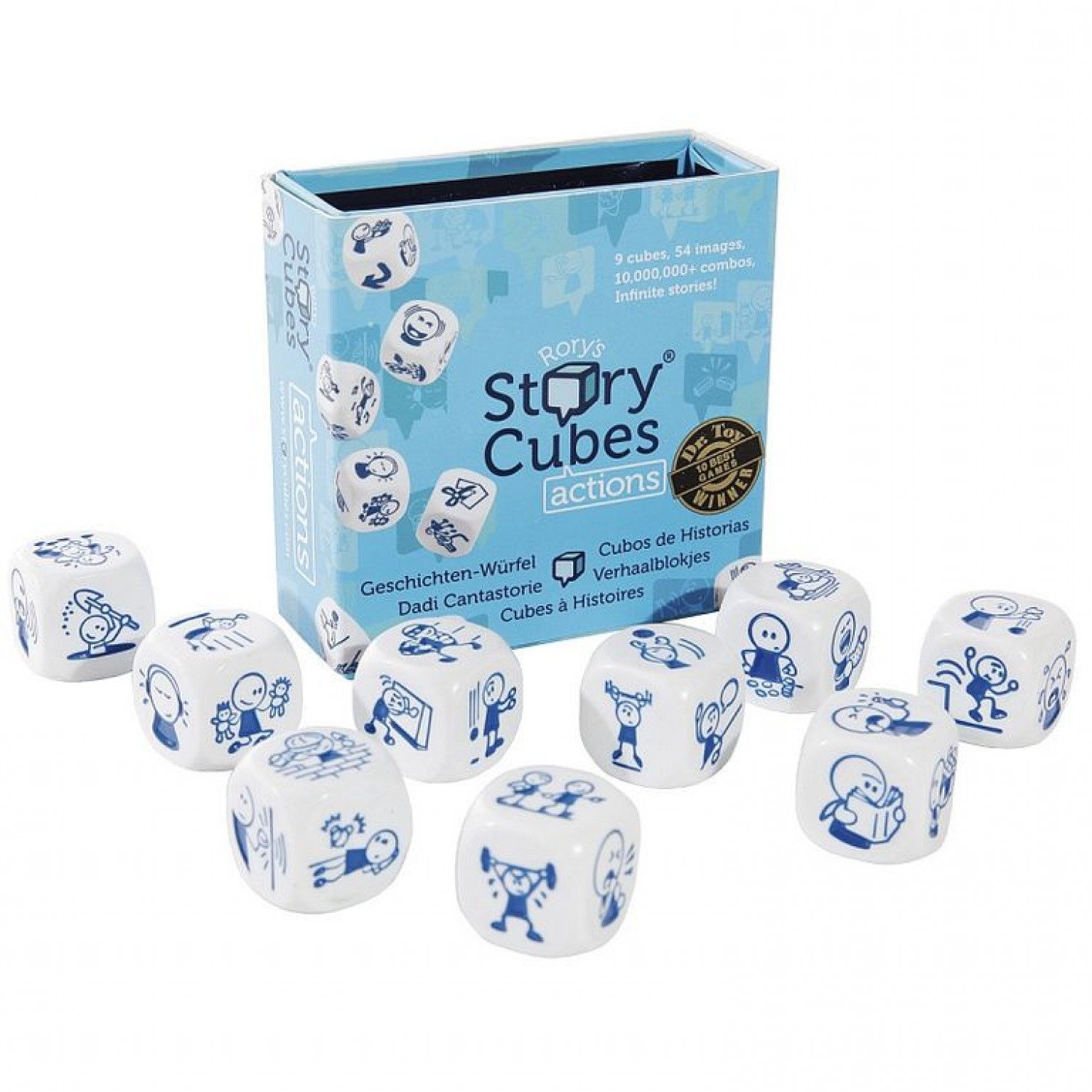 Настольная игра Rory`s Story Cubes Кубики Историй Действия купить по цене  1210 ₽ в интернет-магазине Детский мир