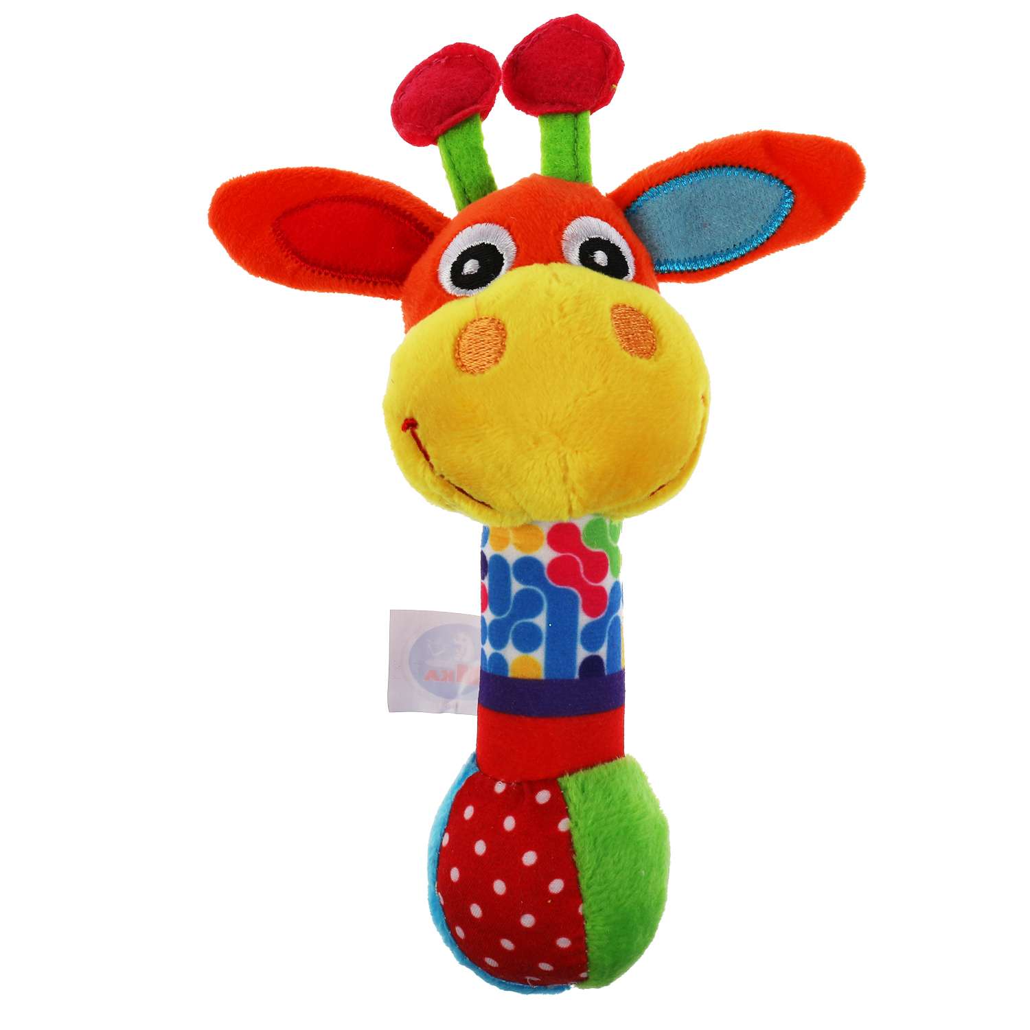 Текстильная игрушка погремушка Умка Жираф с мячиком функциональная - фото 2