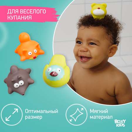 Игрушки для ванной ROXY-KIDS для детей Лесные жители 9 шт