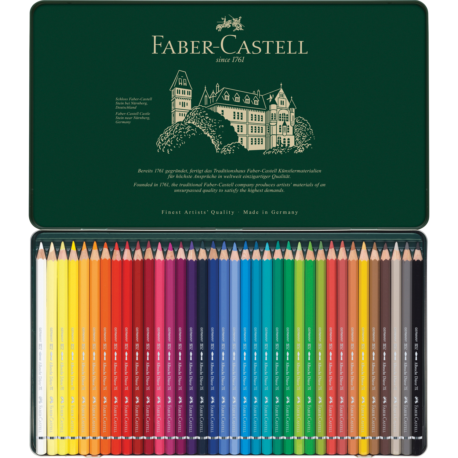 Карандаши акварельные Faber Castell художественные Albrecht Dürer 36 цветов - фото 3