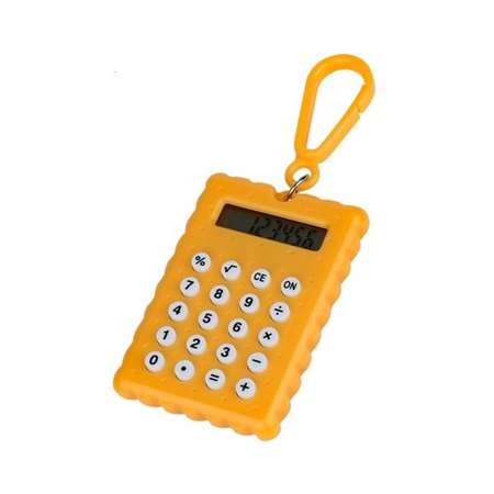 Брелок-калькулятор Uniglodis Печенька оранжевый