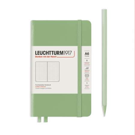 Блокнот Leuchtturm1917 Classic A6 в точку шалфей