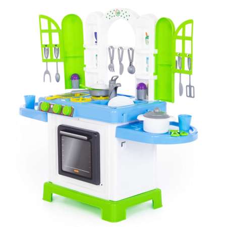 Игровой набор Полесье детская кухня с игрушечной посудой NATALI