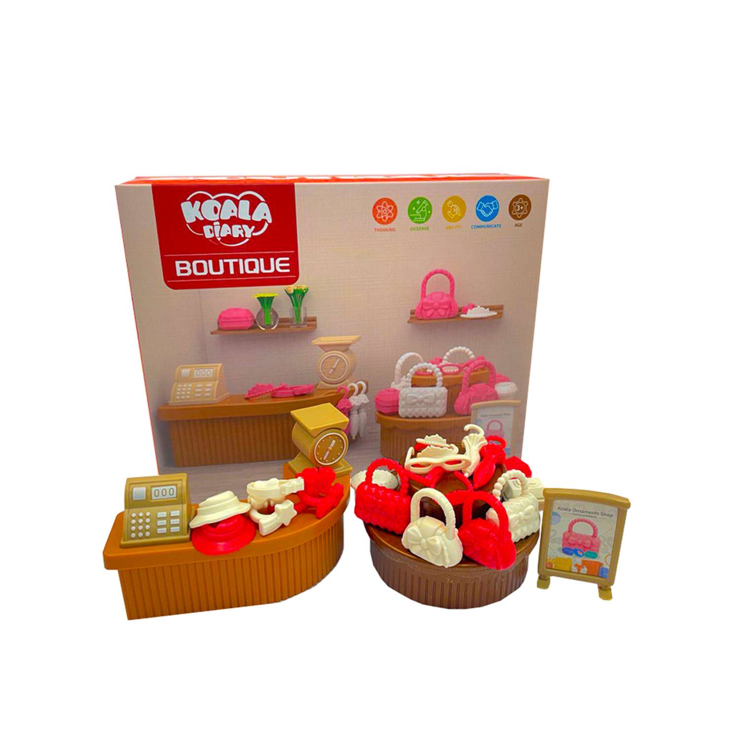 Игровой набор SHARKTOYS мебели для кукол и аксессуаров для магазина Подарки 29 предмета 1040000008 - фото 1