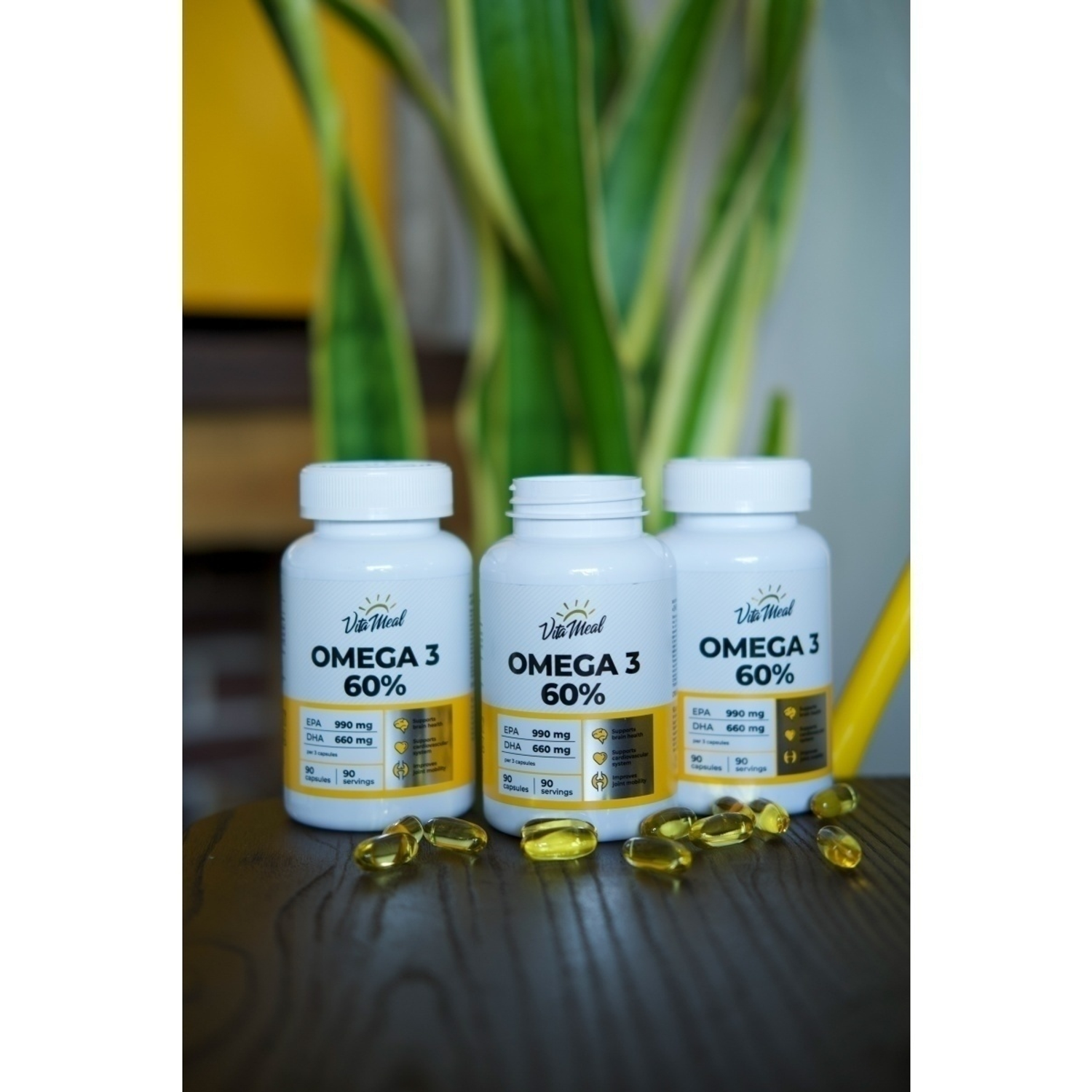Биологически активная добавка VitaMeal Омега-3 60% 90 капсул - фото 3