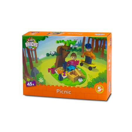 Конструктор kids bricks пикник 45 деталей