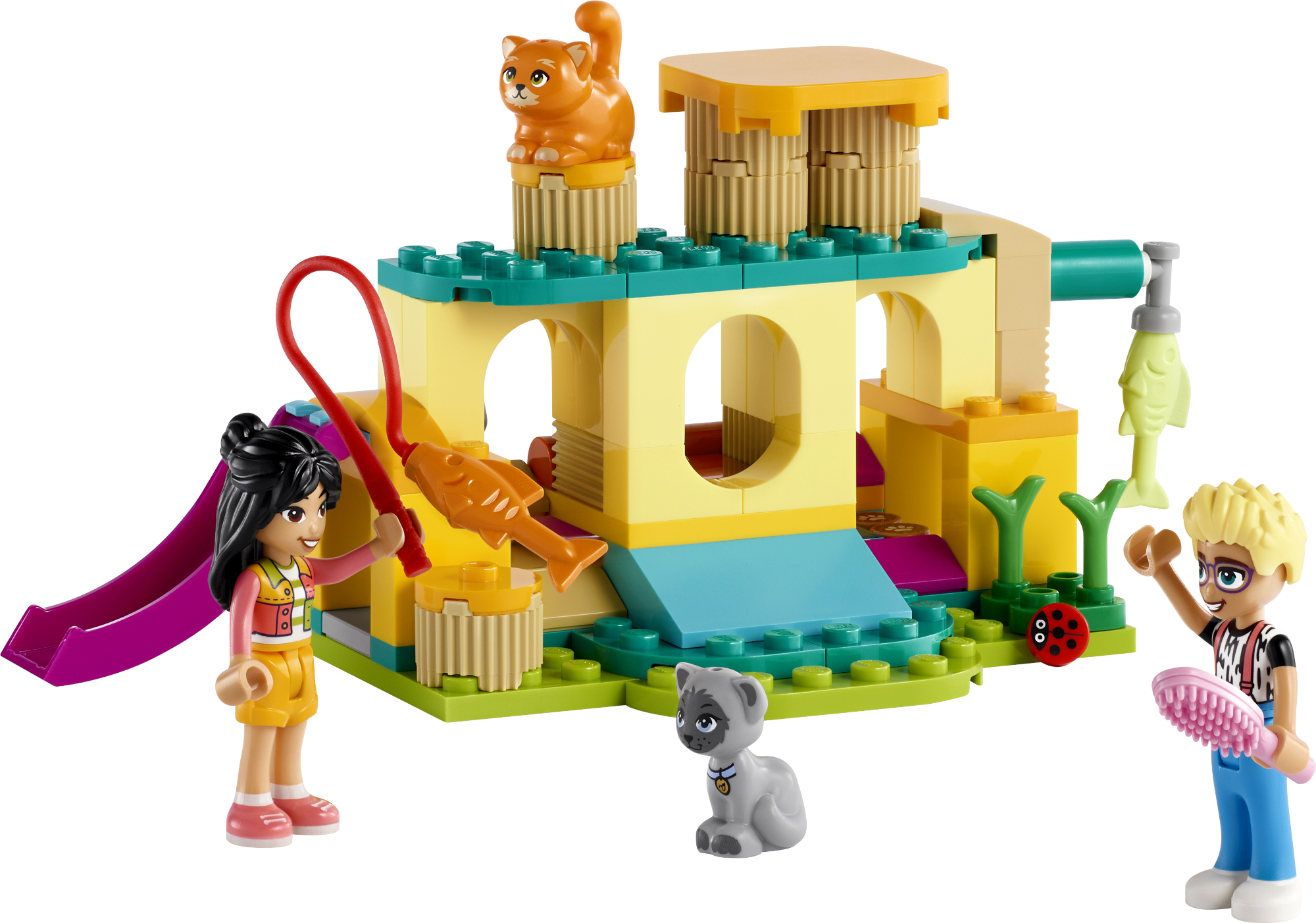 Конструктор LEGO Friends Приключение на игровой площадке для кошек 42612  купить по цене 1199 ₽ в интернет-магазине Детский мир