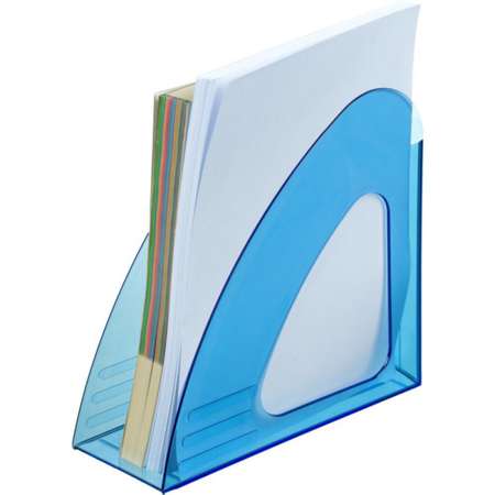 Вертикальный накопитель Attache 90мм Bright Colours прозрачный голубой 2 штуки