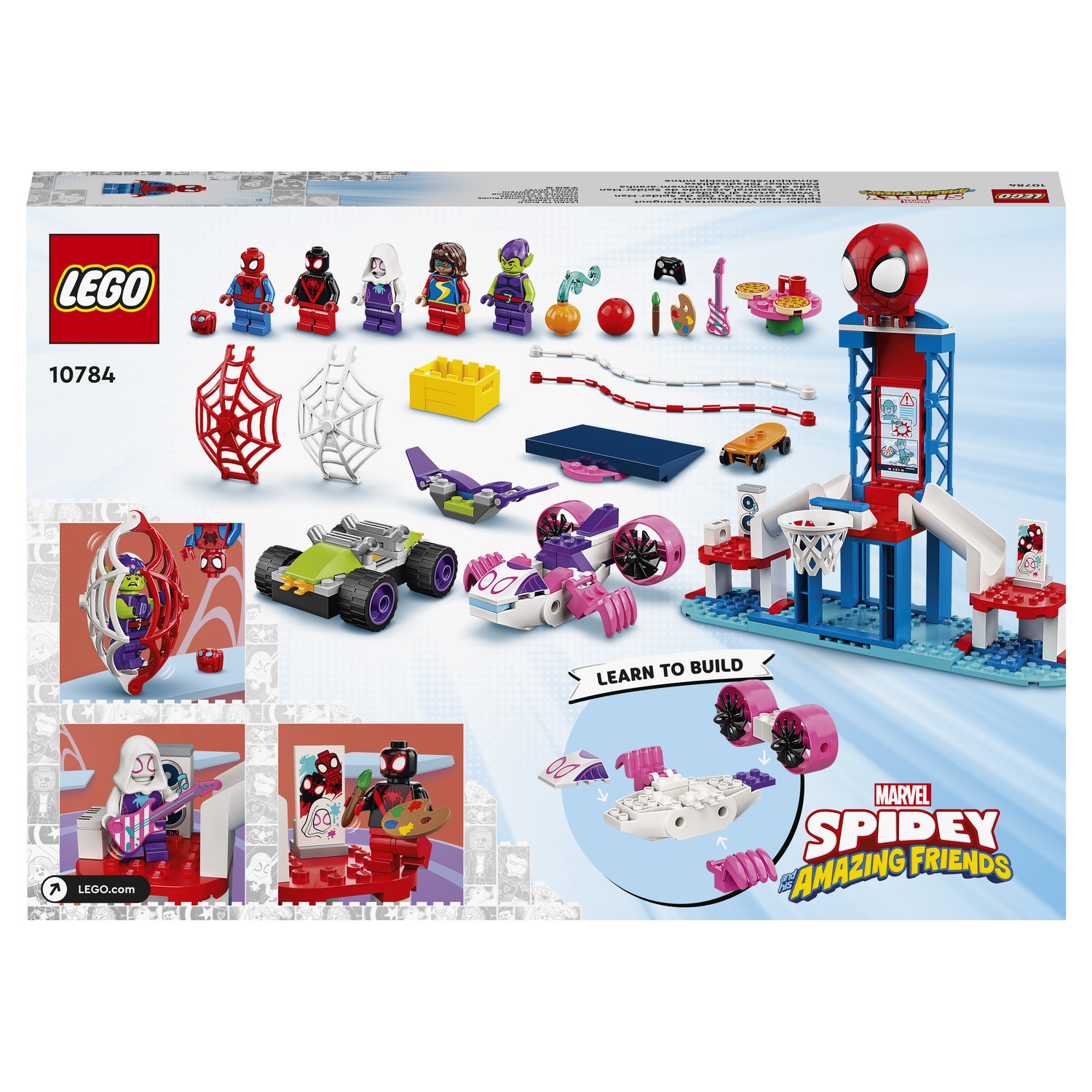 Конструктор LEGO Spidey Вечеринка в штабе Человека Паука 10784 купить по  цене 2999 ₽ в интернет-магазине Детский мир