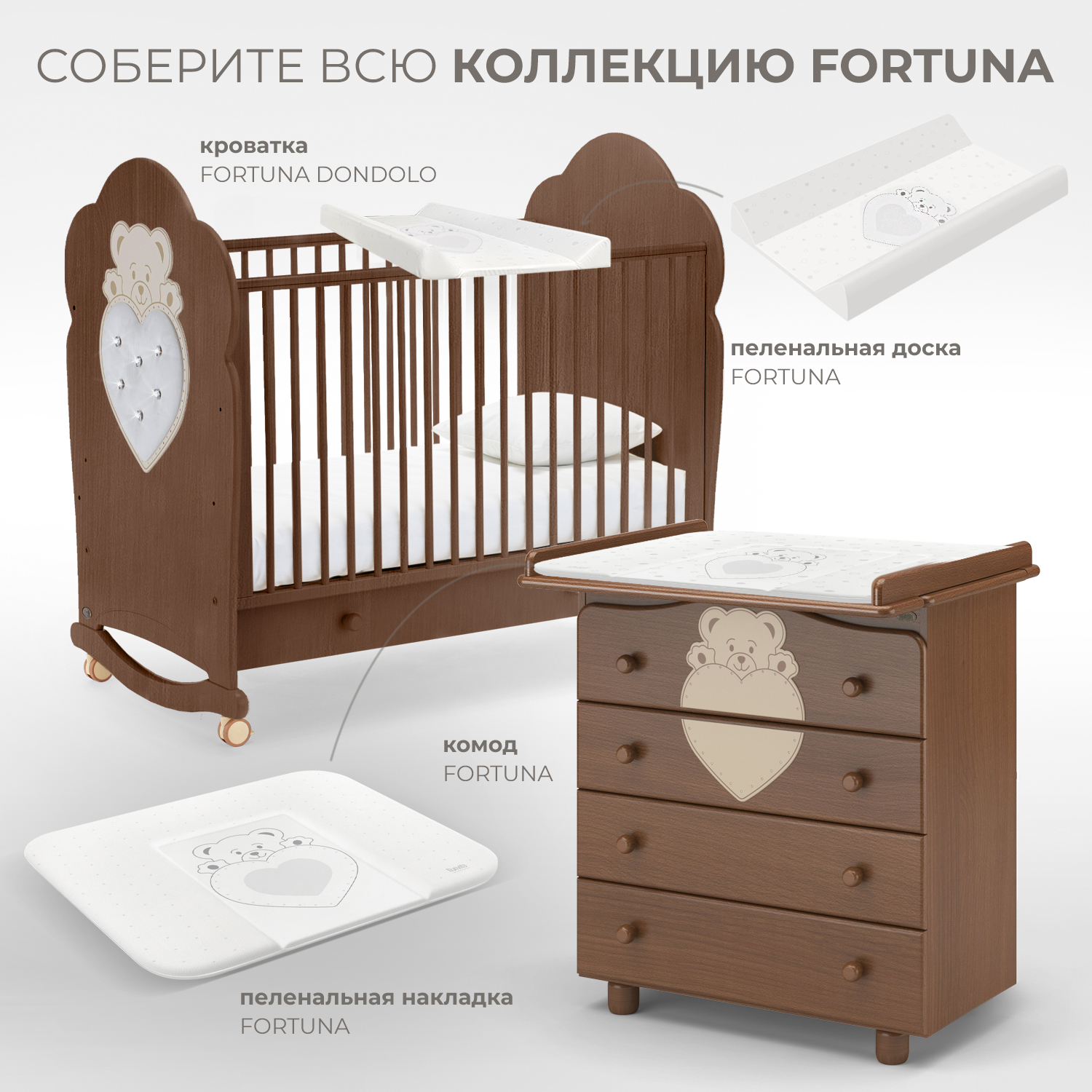 Комод Nuovita Fortuna Темный орех - фото 6