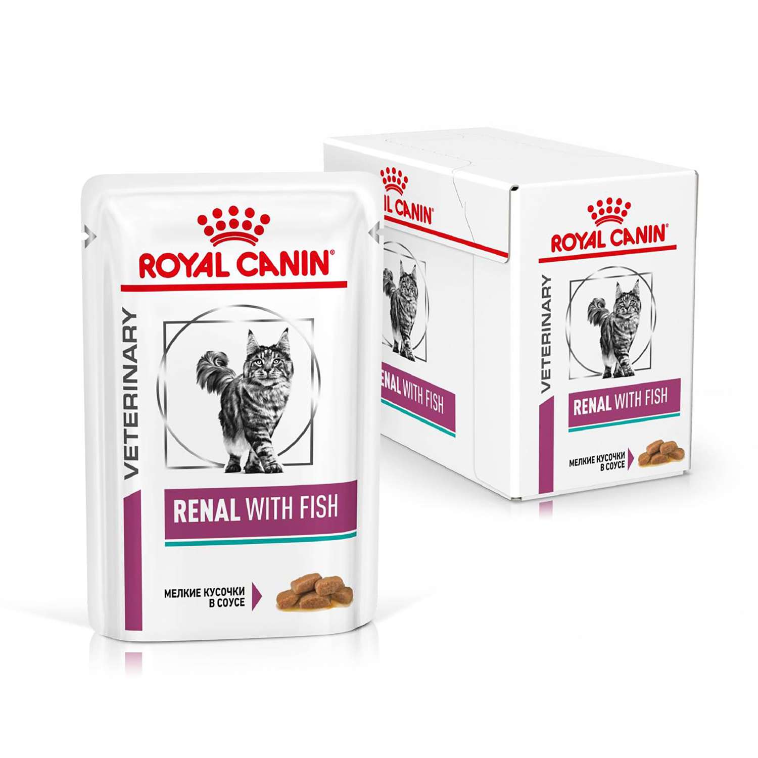 Корм для кошек ROYAL CANIN Renal при лечении почек с рыбой консервированный 0.085кг - фото 2