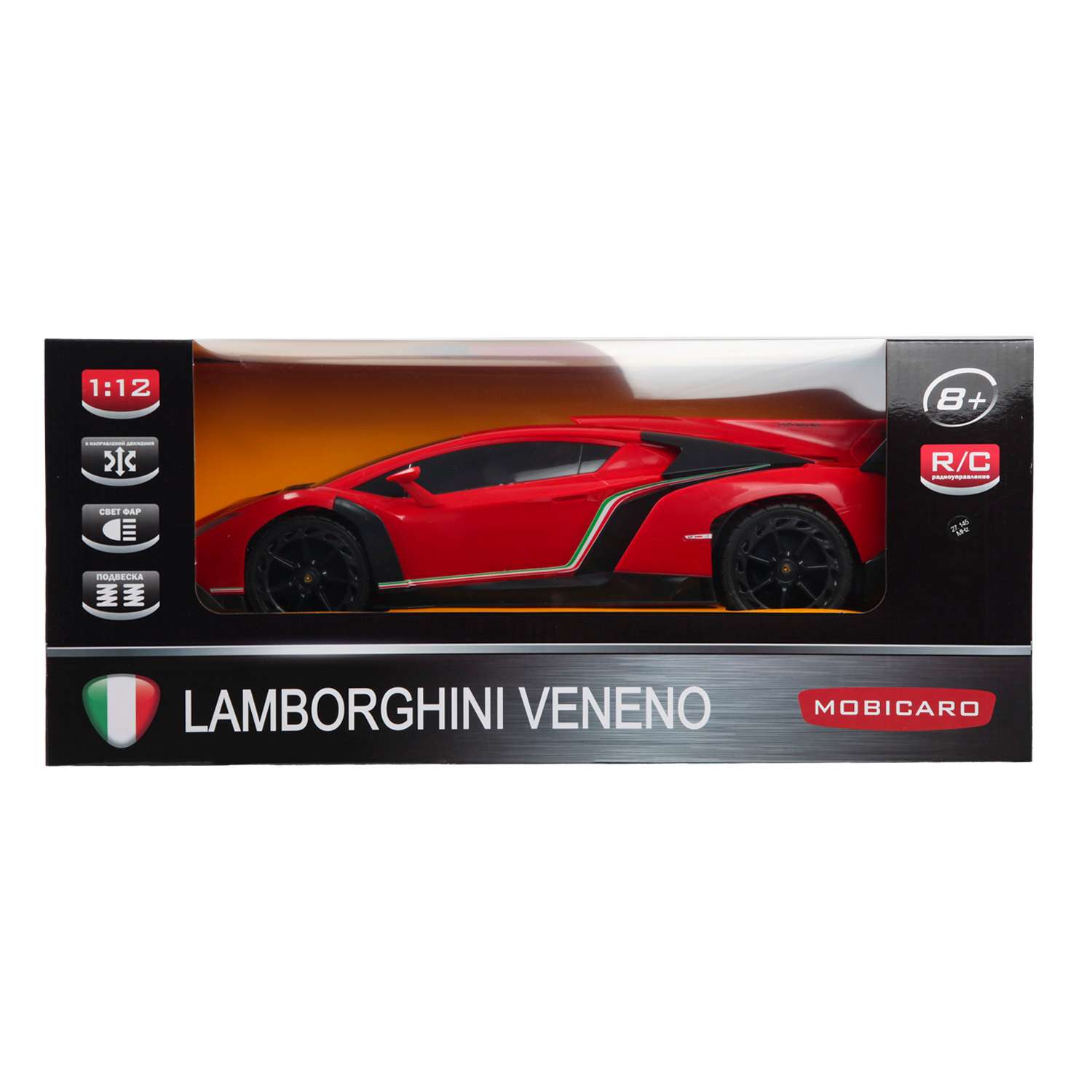 Машинка Mobicaro РУ 1:12 Lamborghini Veneno XQRC12-17AA Mobicaro - фото 2