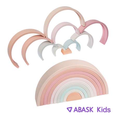 Силиконовая пирамидка ABASK PINK Радуга