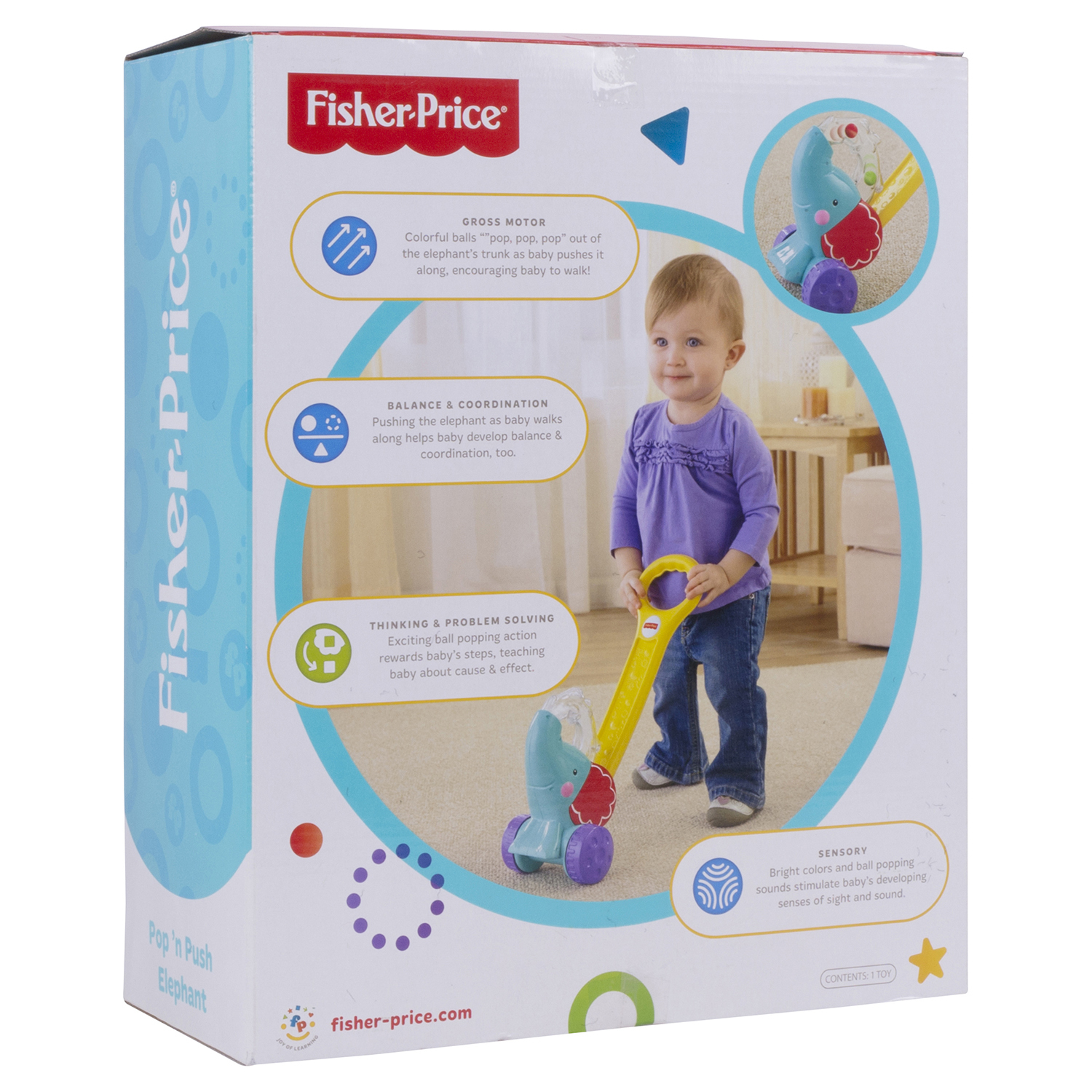 Каталка Fisher Price Слоник - фото 3