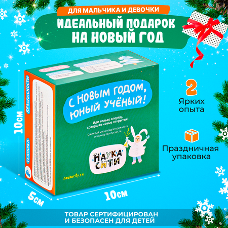 Набор для опытов Наукасити Новогодняя лаборатория чудес