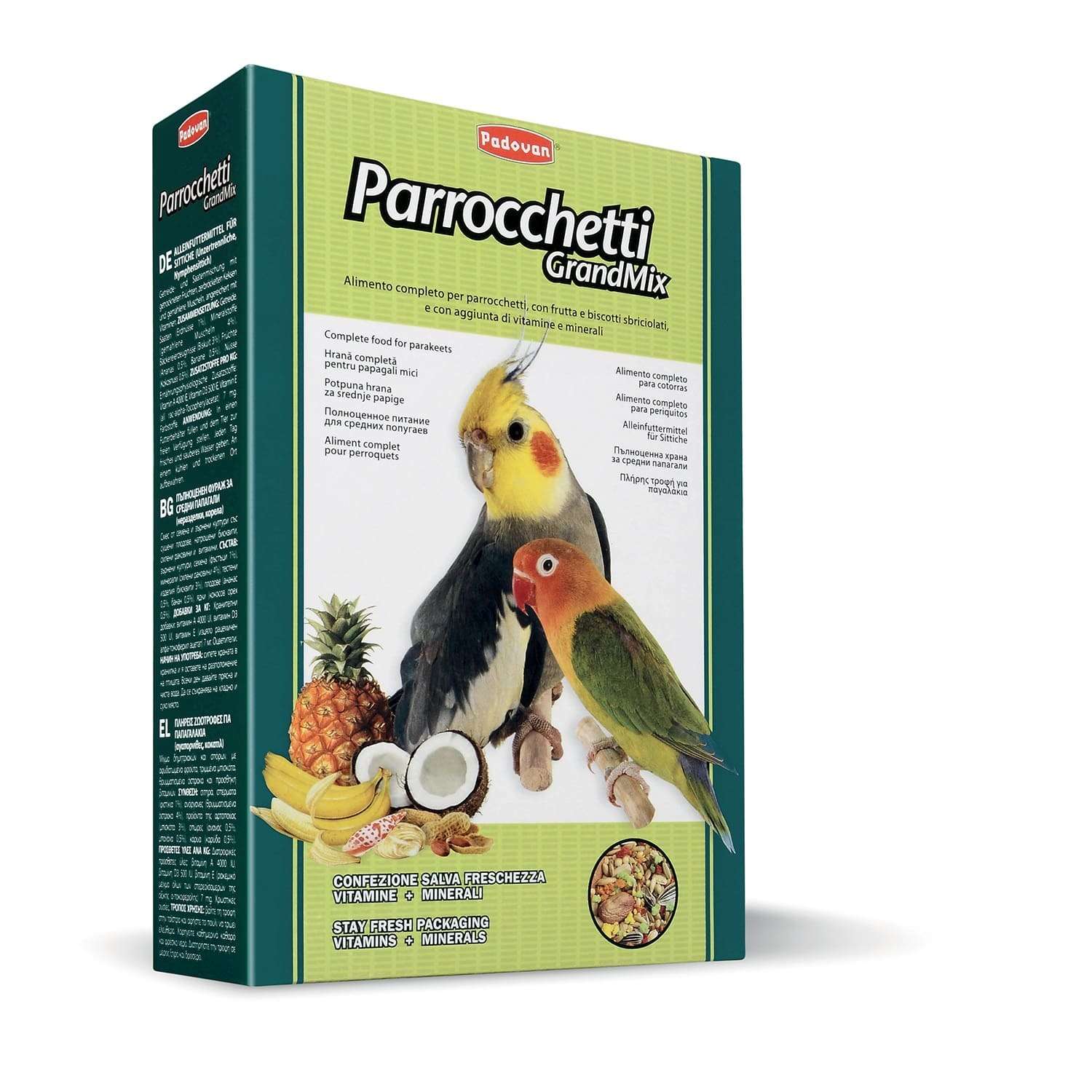 Корм для попугаев PADOVAN Grandmix комплексный основной 0.85кг - фото 1