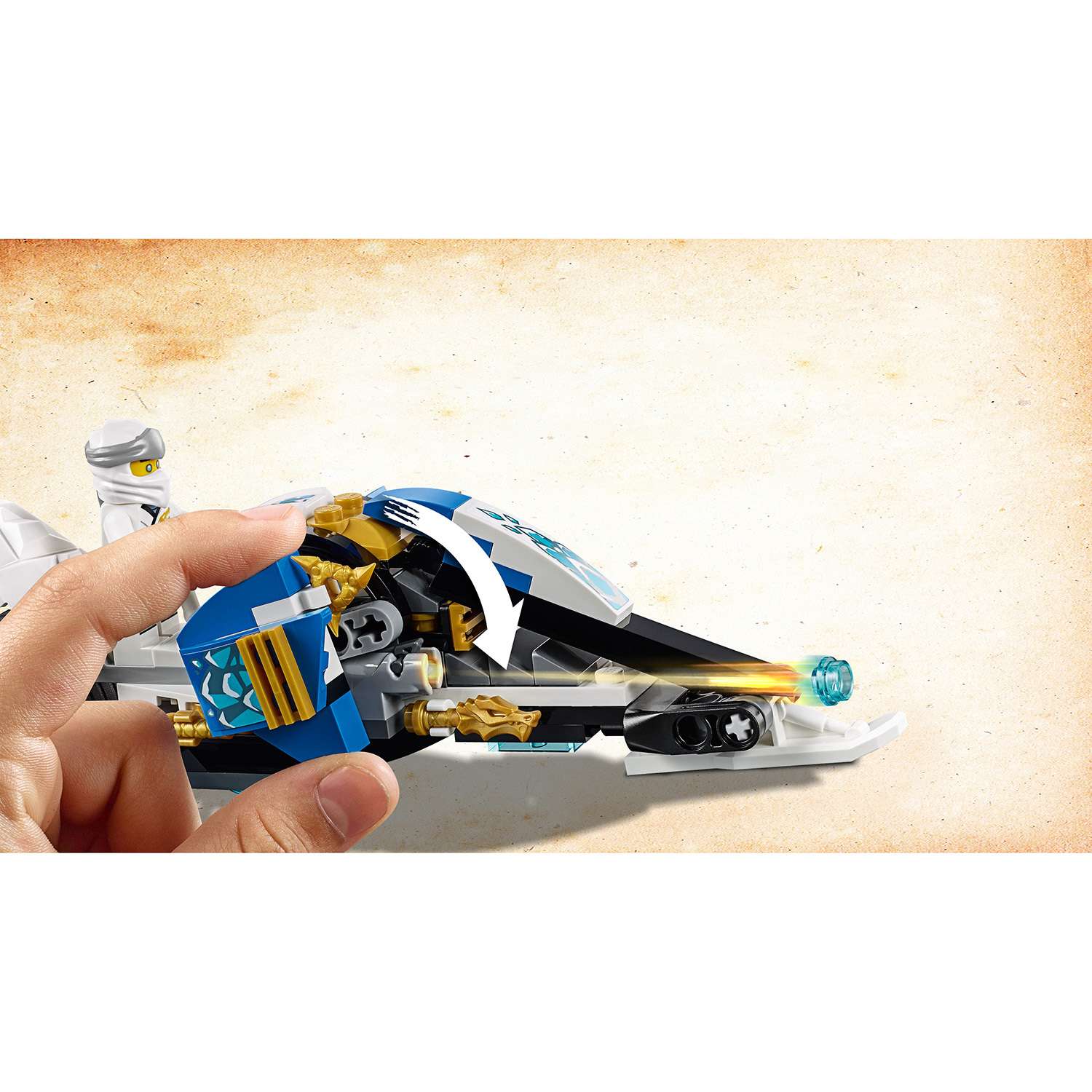 Конструктор LEGO Ninjago Мотоцикл-клинок Кая и снегоход Зейна 70667 - фото 9