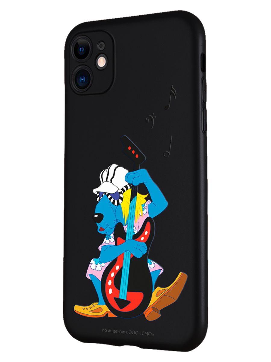 Силиконовый чехол Mcover для смартфона Apple iPhone 11 Союзмультфильм Пес и контрабас - фото 1