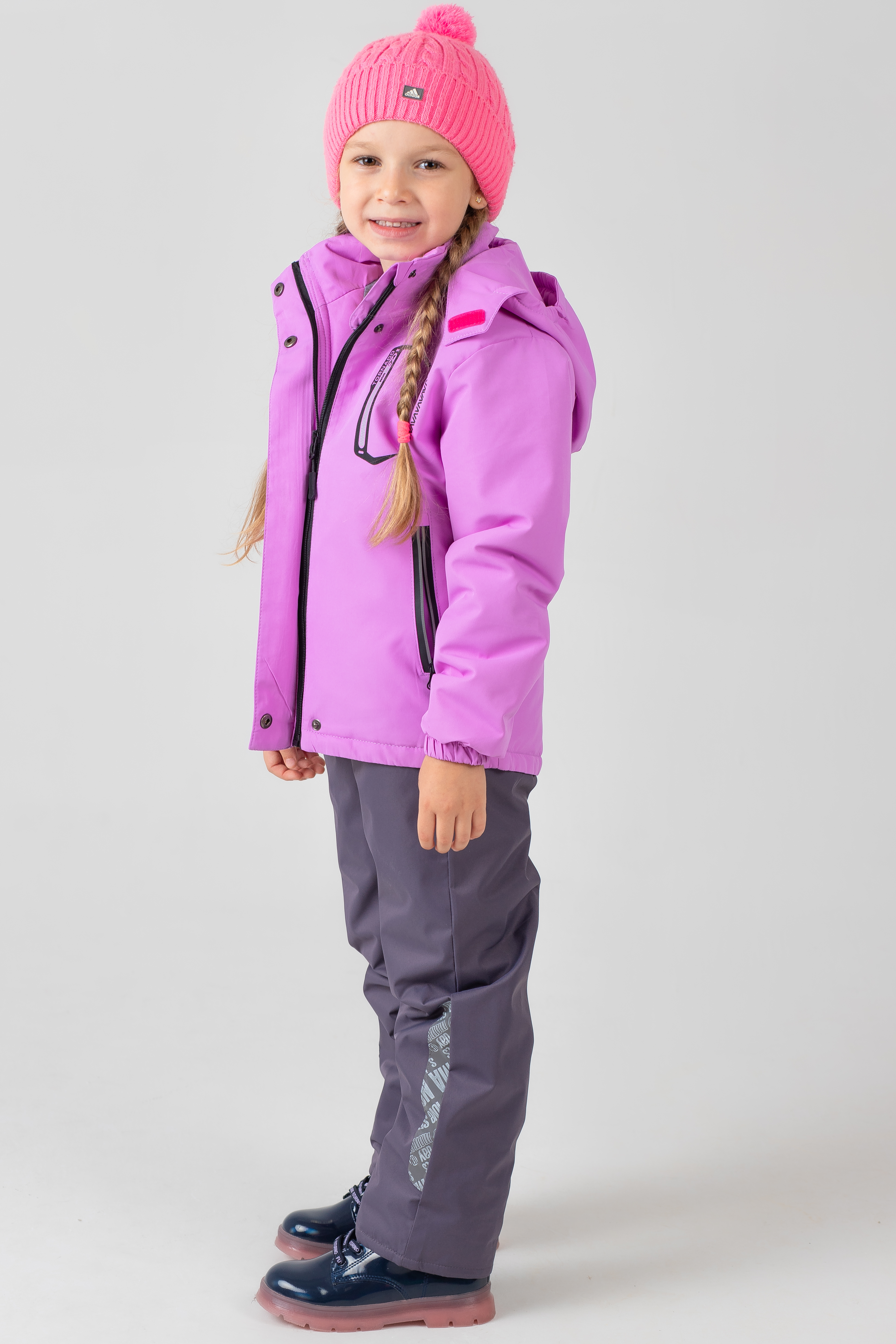 Куртка и полукомбинезон RuStyle Комплект яркий фиолет - фото 1