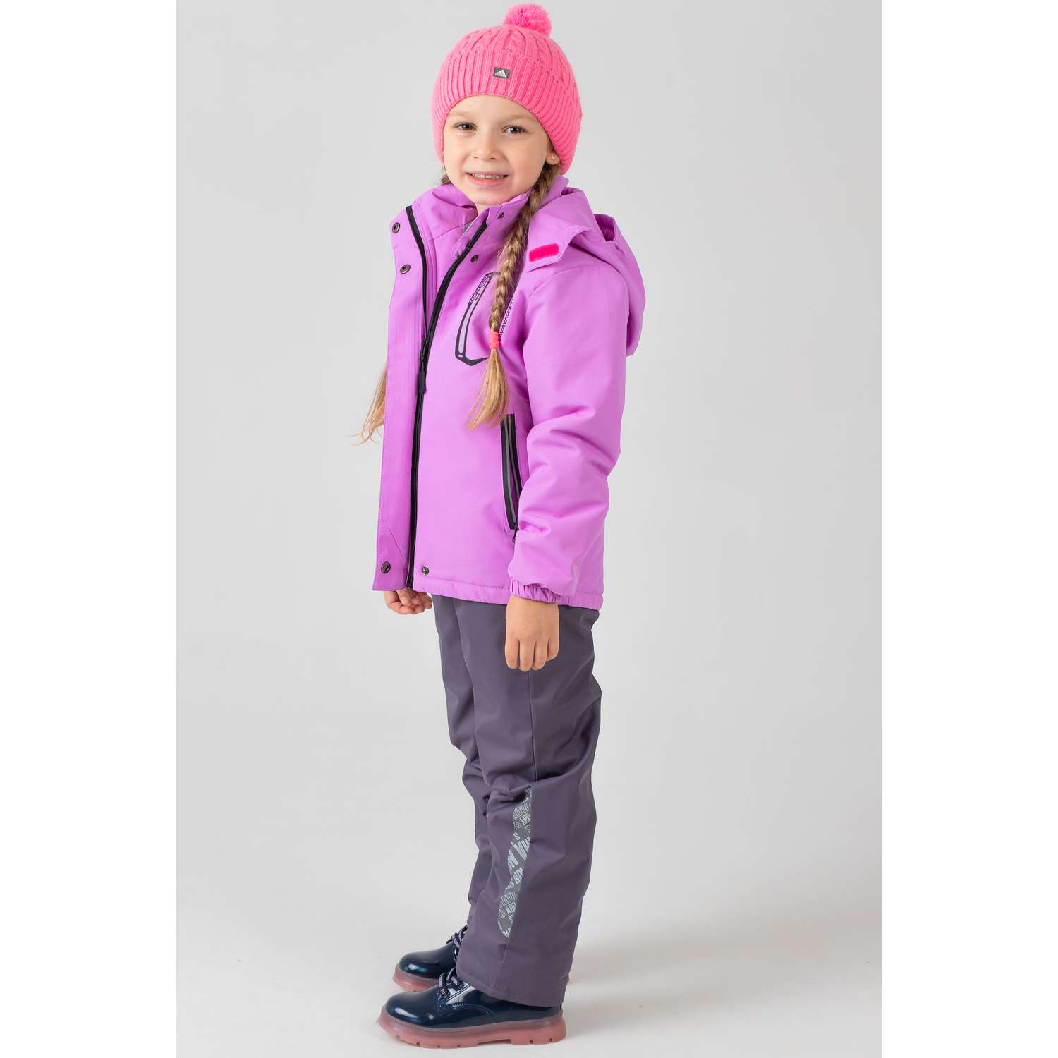 Куртка и полукомбинезон RuStyle Комплект яркий фиолет - фото 1