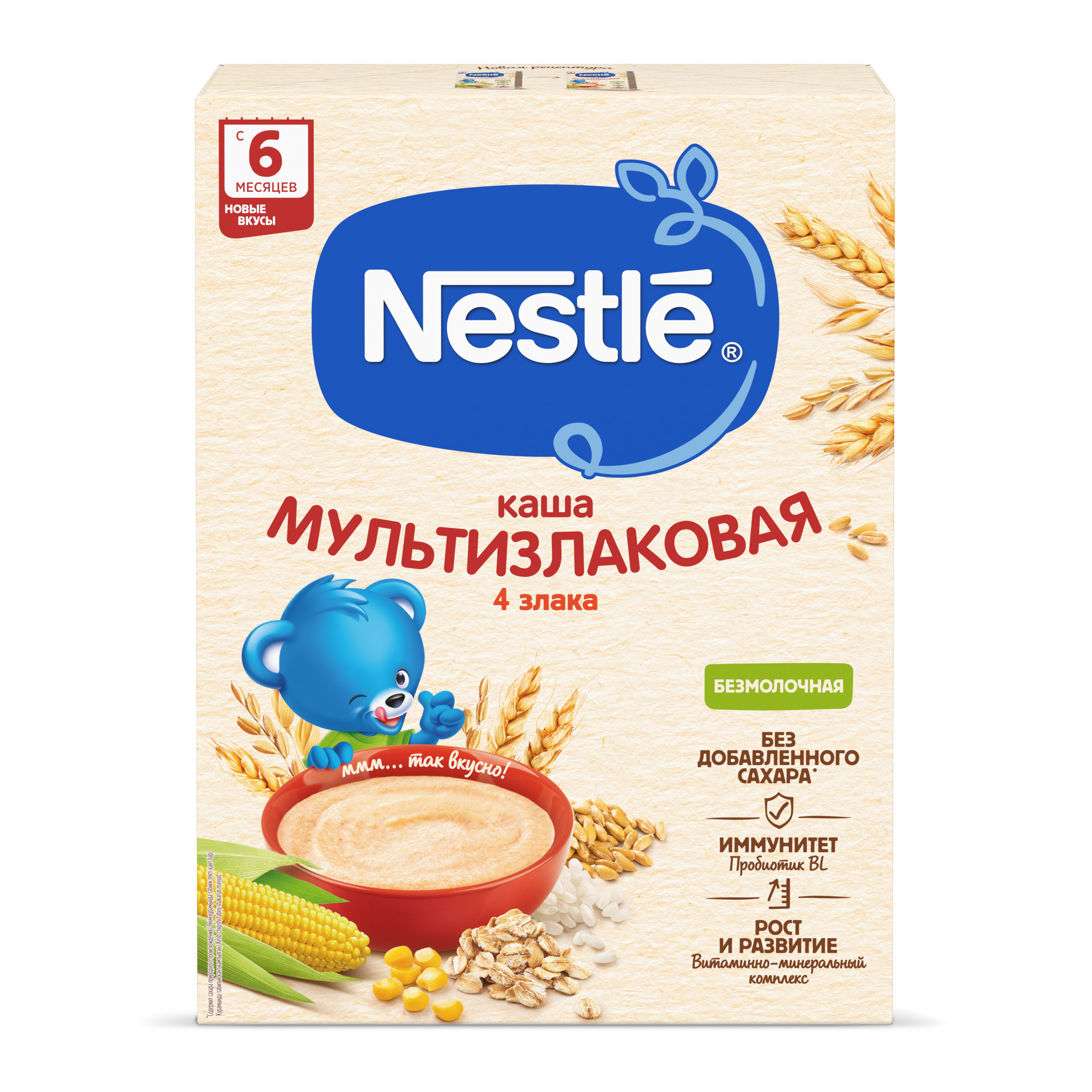 Каша безмолочная Nestle мультизлаковая 200г с 6месяцев купить по цене 115 ₽  в интернет-магазине Детский мир