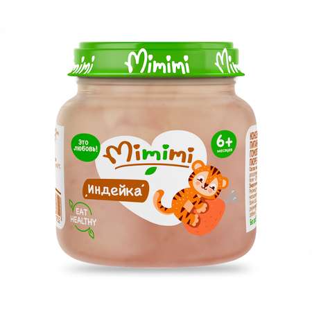 Пюре Mimimi из мяса индейки 80г с 6месяцев