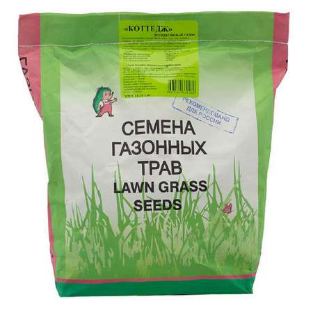 Семена трав Зелёный Ковёр для декоративного газона Коттедж 2 кг