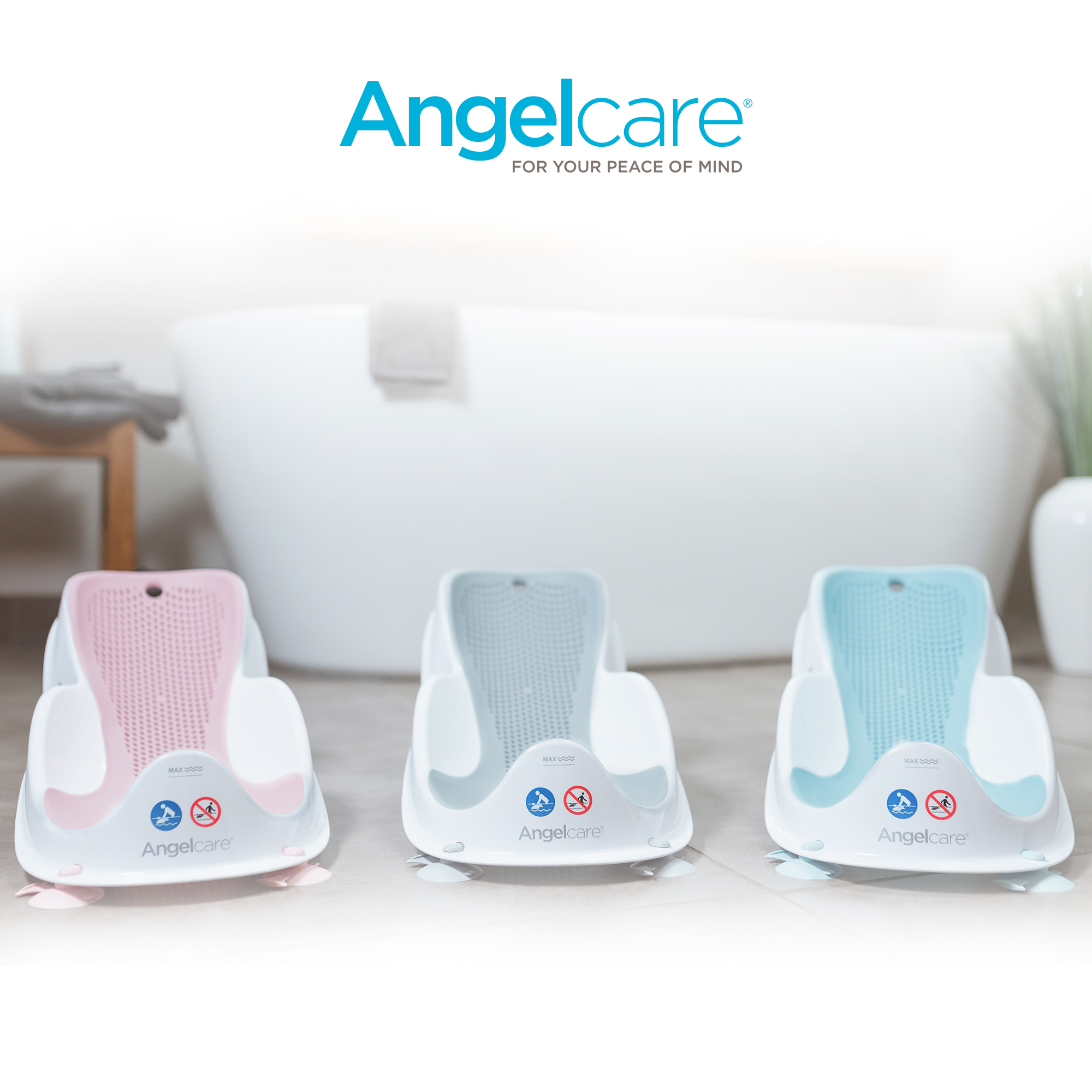 Горка для купания ANGELCARE Bath Support Mini светло-розовая - фото 8