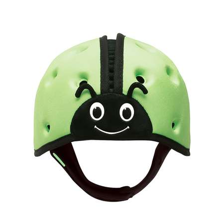 Шапка-шлем SafeheadBABY для защиты головы. Божья коровка. Цвет: зелёный